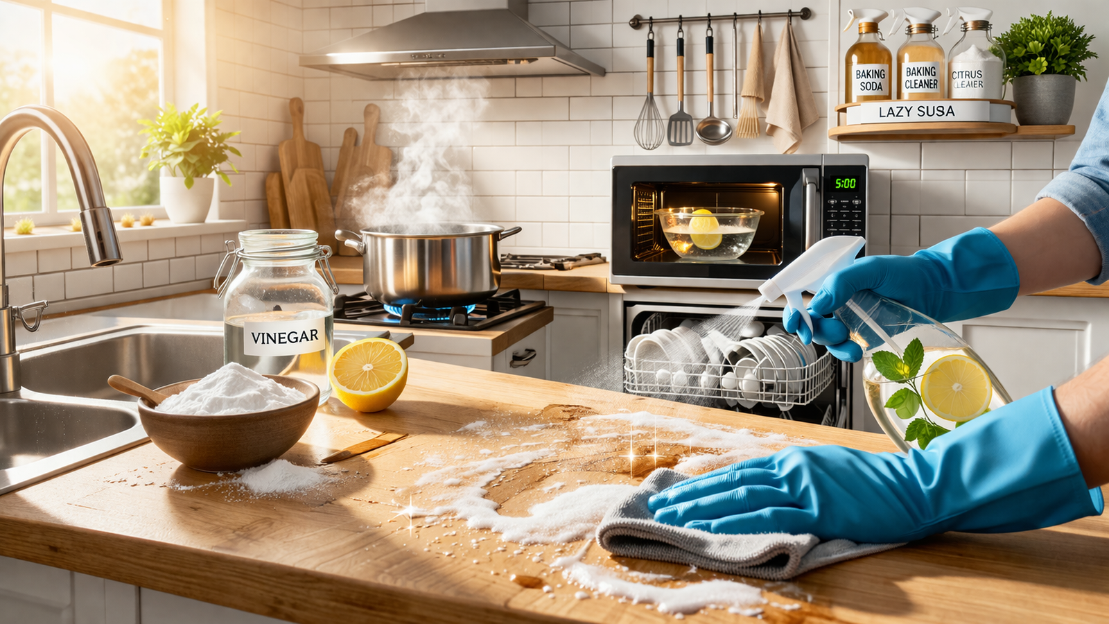 Smart Kitchen Cleaning Hacks That Save You Time, Effort, and Money