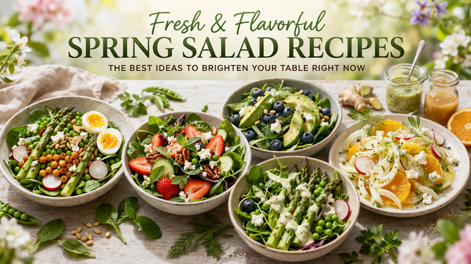 Fresh & Flavorful Spring Salad Recipes: The Best Ideas to Brighten Your Table Right Now