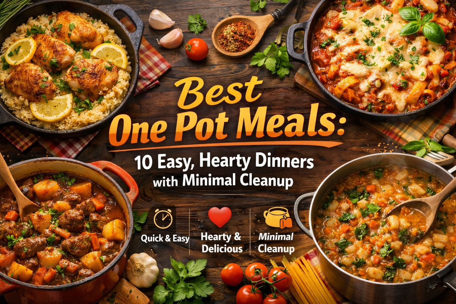 Best One Pot Meals: 10 Easy, Hearty Dinners with Minimal Cleanup