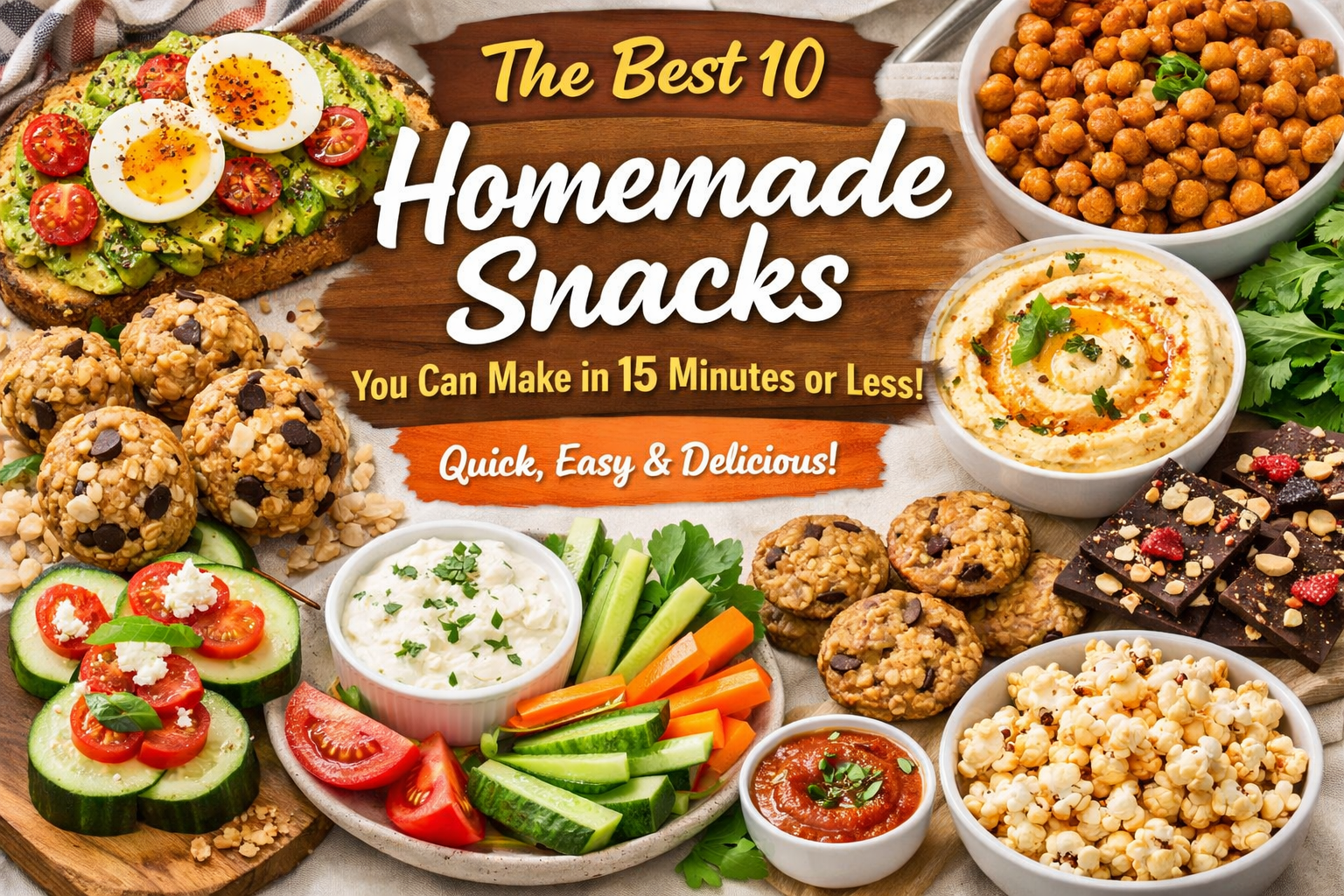 The Best 10 Homemade Snacks You Can Make in 15 Minutes or Less